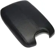 Caalii Black Leather Suture Console Armrest Lid Cover fits for 2012 2011 2010 2009 2008 Honda Accord Center Console Cover Lid,Console Lid Armrest Cover