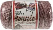 Pepperell Bonnie Macrame Craft Cord 6mmX100yd-Rose