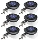 Outdoor Solar Gutter Lights - Solar Fence Lights Outdoor Waterproof LED Solar...