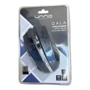 Unno Tekno Gala Wireless Optical Mouse 2.4 Ghz 1600 DPI Blue