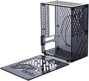 Portable Small Computer Case Shell Compact PC Case Desktop PC Case -ITX M Board Power Supply Black