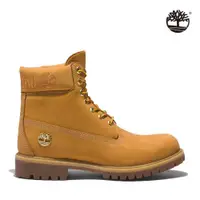 在飛比找ETMall東森購物網優惠-Timberland 男款小麥色LOGO鞋領磨砂革防水6吋靴