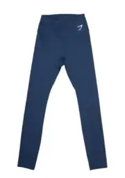 Gymshark Training Leggings Navy Body Fit Workout Pant high Rise Womens S