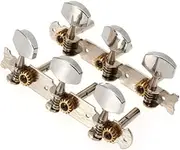 Mikinona 2pcs Classical Guitar Tuning Pegs Zinc Alloy Machine Heads Easy Install Tuners for Classic Guitar