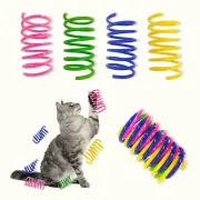 AGYM Cat Toys 60 Pack Cat Spring Toys for Indoor Cats Colorful & Durable Plas...
