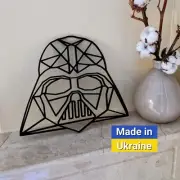 Darth Vader Wall Decor Star Wars Wall Shelf Art SW Black 3D Printed Gift Office