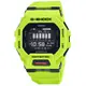 CASIO 卡西歐 G-SHOCK G-SQUAD系列 藍牙連線方形運動腕錶 螢光綠色 GBD-200-9_45.9mm