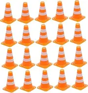 NOLITOY 30Pcs Mini Traffic Sign Roadblock Signs Educational Traffic Knowledge Props Lightweight Miniature Barricades for Playtime for Interactive Learning