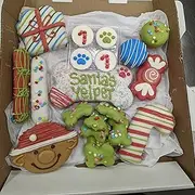 WÜFERS Dog Cookie Box | Handmade Hand-Decorated Dog Treats | Dog Gift Box Made with Locally Sourced Ingredients (Hanukkah)