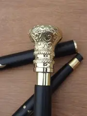 halloween brass handle Walking Stick Design Toscano Victorian Cane