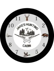 Personalized Clock - Hunting Clock, Hunter, Man Cave, Deer, Hunting