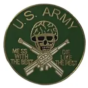6 Pack U.S. Army Mess With The Best Motorcycle Hat Cap Lapel Pin M-579