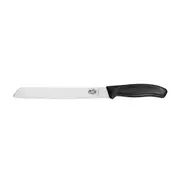 [Victorinox] Wavy Edge Blade Bread Knife in Gift Box 21cm (Black)