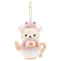 在飛比找momo購物網優惠-【San-X】拉拉熊 懶懶熊 午茶時光系列 絨毛娃娃吊飾 小