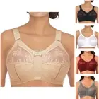 Plus Size 12 14 16 18 20 22 24 28 D-GG Minimizer Wireless Full Coverage Lace Bra