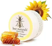 Queen Bee Naturals Best Eye Balm Peeper Keeper - Eyelid Cream Helps Reduce Crows Feet Wrinkles & Fine Lines - Pure Anti Aging Restorative Moisturizes Your Skin - Vitamin E + 10 Organic Nutrient Oils