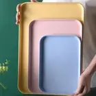 Large Capacity Wheat Straw Storage Tray Service Dessert Pallet Kitchen