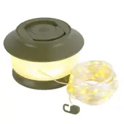 65.6ft Retractable Camping String Lights,3000mAh Camping Essentials Lamp Ligh...