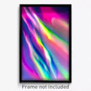 Pixel Art Poster - Blissful Aurora (8 Bit Psychedelic Trippy Video Game Print)