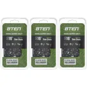 Micro Chisel Chainsaw Chain 16 Inch .050 .325 66DL for Husqvarna Echo 3 Pack