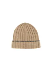 Brunello Cucinelli Ribbed Beanie L,M Light camel/light gray
