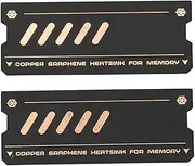 Laptop Memory Heatsink Kit, 2 Pcs Graphene Copper Heat Sink Professional Cooler Heatsink Pad for Cooling Laptop Notebook Memory DDR4 DDR5 (2Pcs)