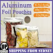 Clear Aluminum Foil Mylar Retail Bags Zip Lock Pouches Pouch Sliver Packaging AU
