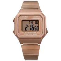 在飛比找momo購物網優惠-【CASIO 卡西歐】卡西歐復古文青電子錶(玫瑰金B650W