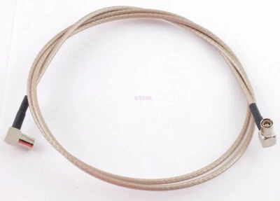 SMB Plug RA to SMB Plug RA 3ft RG-316DS Test Jumper Patch Coax Cable W5SWL