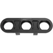 Aeroflow Billet Bulkhead Plate 3 Port Modular Universal Black An AC - AF88-2020BLK