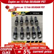 10 PCS Stainless Steel Wheel Tire Valve Stems Hight Pressure Bolt in with Caps
