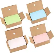 400PCS Blank Flash Cards, 8.8 * 5.4CM Kraft Paper Business Cards, Message Card Revision Card DIY Gift Cards Flashcards for Learning Memory Notes DIY (4 Colors)