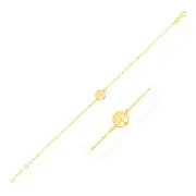 14K Yellow Gold Tree of Life Bracelet