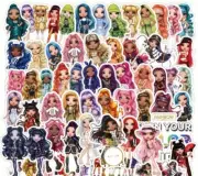 50 Pcs Rainbow Doll Stickers Water Bottle Laptop Notebook Skateboard & More