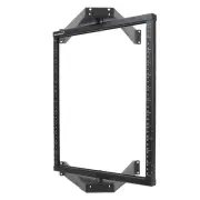 12U Wall Mount Flat Pack Pivoting Open Frame Network Server Rack Low Profile