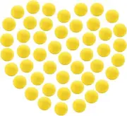48 Pieces Popper Refill Balls Soft Foam Balls Approx 1.2 Inch in Diameter, Power Popper Refills Foam Ball Refills, Blasters & Replacement Bullet Balls, Fun for Accuracy Games Shooting Games(Yellow)