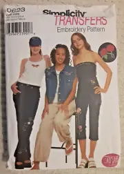 Vintage Simplicity Pattern 0623 Permanent Ink Transfers Sewing Embroidery 623 H