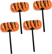 LALADEFIEE 4pcs Inflatable Hammer Toys for Kids Birthday Party Decorations Mallet Inflates Halloween Costume Accessories Large Hammers