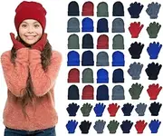 [YACHT & SMITH] Wholesale Kids Beanie and Glove Kit Sets, Homeless Donation Children Shelters