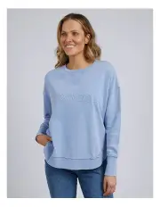 [Foxwood] Simplified Crew Washed Jumper in Light Blue