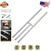 Adjustable Flame Stainless Steel H-Burner for Propane & Natural Gas Fire Pits