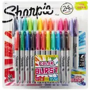 Sharpie Fine Permanent Markers Colour Burst 24 Pack