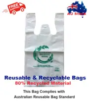 Recyclable Shopping Bags -- ECO Reusable Recyclable Eco Grocery Carry Bags