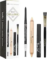 Billion Dollar Brows Best Sellers Kit: 1x Universal Brow Pencil 0.27g/0.009oz, 1x Brow Duo Pencil 2.98g/0.1oz, 1x Smudge Brush, 1x Brow Gel 3ml/0.1oz 4pcs