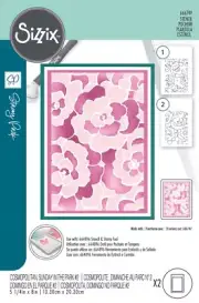 Sizzix A6 Cosmopolitan Stencil By Stacey Park 2/Pkg-Sunday In The Park #2,1Pk