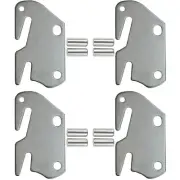 Hook Plates for Wooden Beds Frame Bracket Headboard Footboard with Pin Replac...