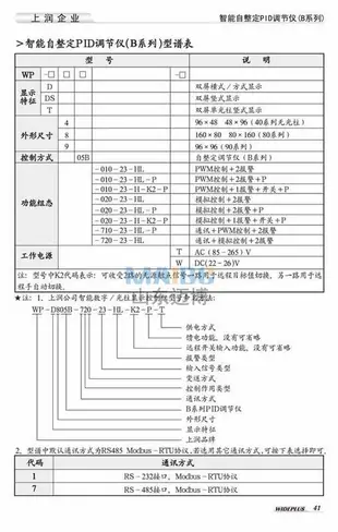 【現貨可開票】PID調節儀WP-D805B DS805B T805B-01 02 70 72-23 12 08-N HL