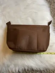 Felt Insert Bag Organizer for Neverfull PM Tote Bag Brown