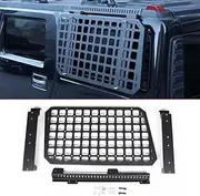 for Hummer H2 2003-2009 Aluminum Alloy Car Rear Window Glass Armor Shelf Storage Racks Car Exterior Accessories(Left)
