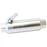 Aeroflow 60 Micron Pro Filter with Ball Valve - Silver, AF66-2051S